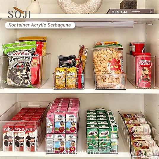 SOJI - Tempat Penyimpanan Makanan Kontainer Box Kulkas Akrilik