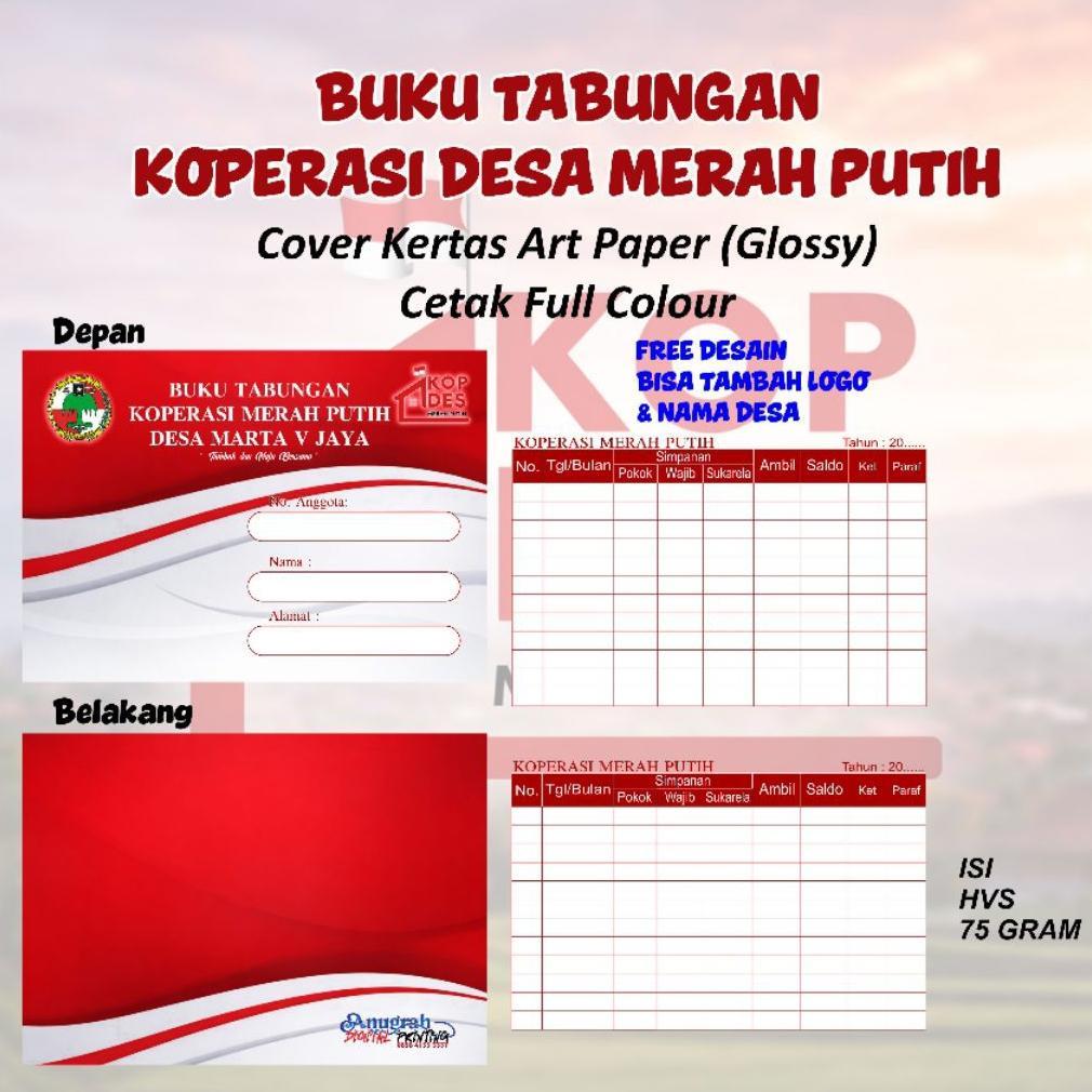 Diskon Buku Tabungan Desa Koperasi Merah Putih