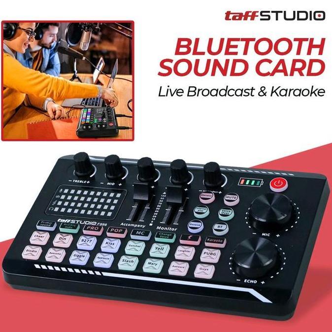 Youngshort33 - Taffstudio Bluetooth External Audio Soundcard Live Streaming Recodring V8 Plus V8S F9