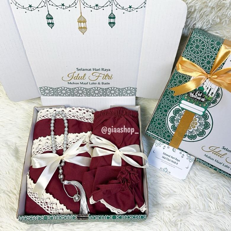 Diskon [Mukena]Hampers Lebaran Mukena/Hampers Idul Fitri/Kado Perlengkapan Sholat/Kado Ramadhan/Kado