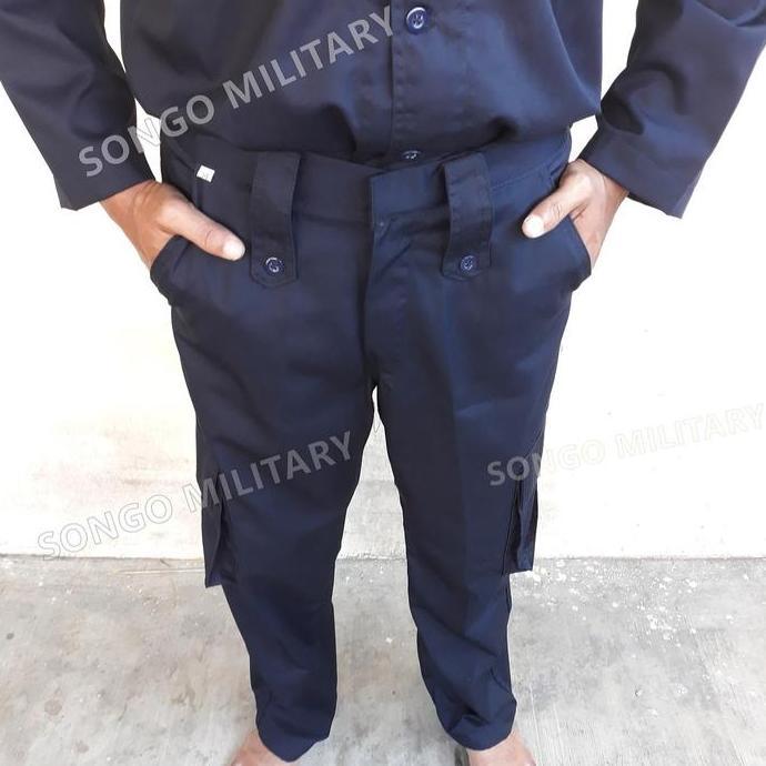 Celana Pdl Warna Biru Dongker - Celana Lapangan Security Satpam Damkar