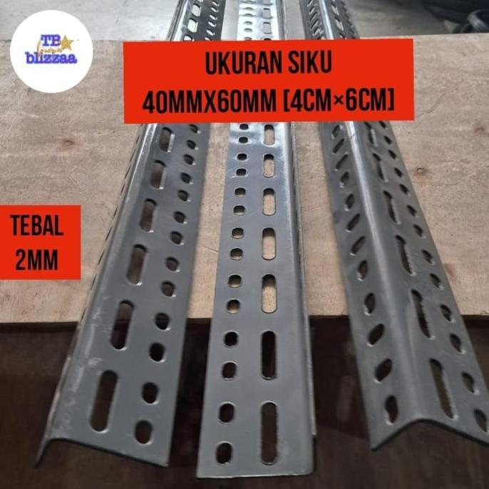 Besi Siku Lubang 1.6mm 2mm Siku Lubang 40x40x2mm 40x60x2mm Siku Lubang Union Siku 4x6 4x4 Siku Luban