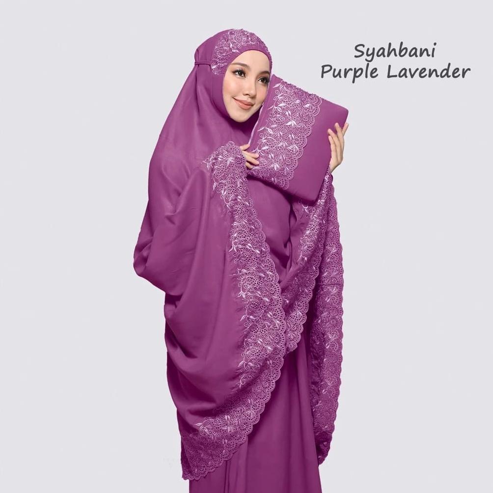 Free Ongkir Dzakiyya - Mukena  Syahbani | Mukena Dewasa Bordir Katun Premium Jumbo Lembut Cantik
