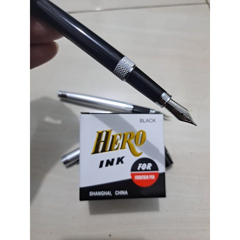 Fontaine Pen Kaligrafi A8+Tinta Hero Terlaris