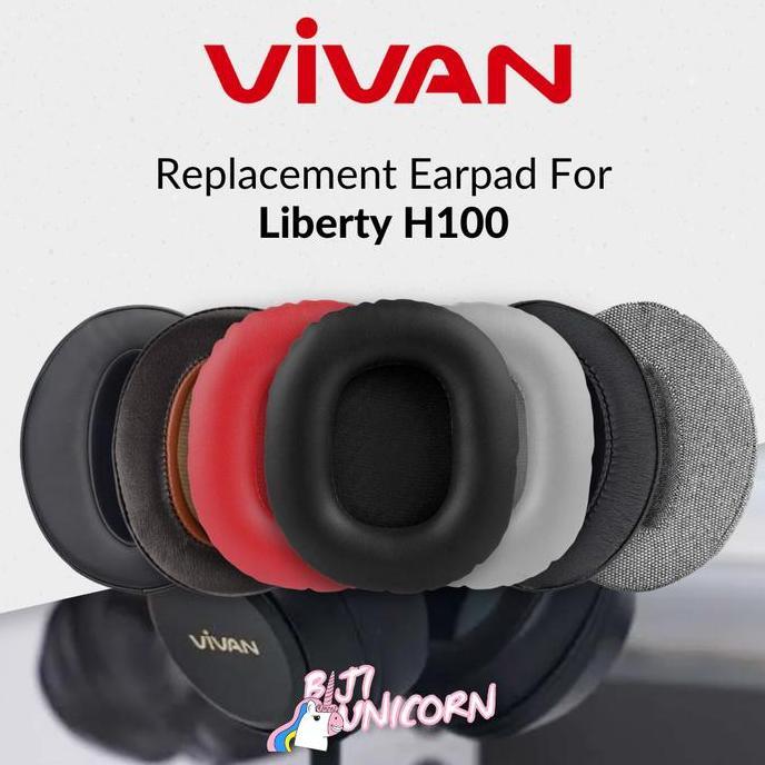 Earpad Earcup Ear Cushion Vivan Liberty H100 H-100 H 100 Foam Bantalan