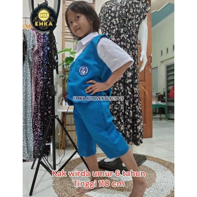 Diskon Setelan Pendek Baju Seragam Tk Warna Biru Putih Nasional