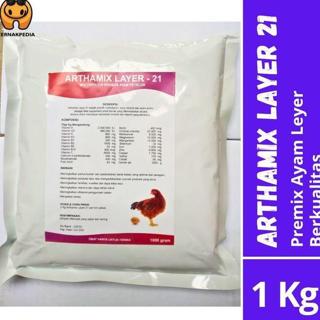 Arthamix Layer 1 Kg Arthamix 21 Premix Ayam Petelur Premix Ayam