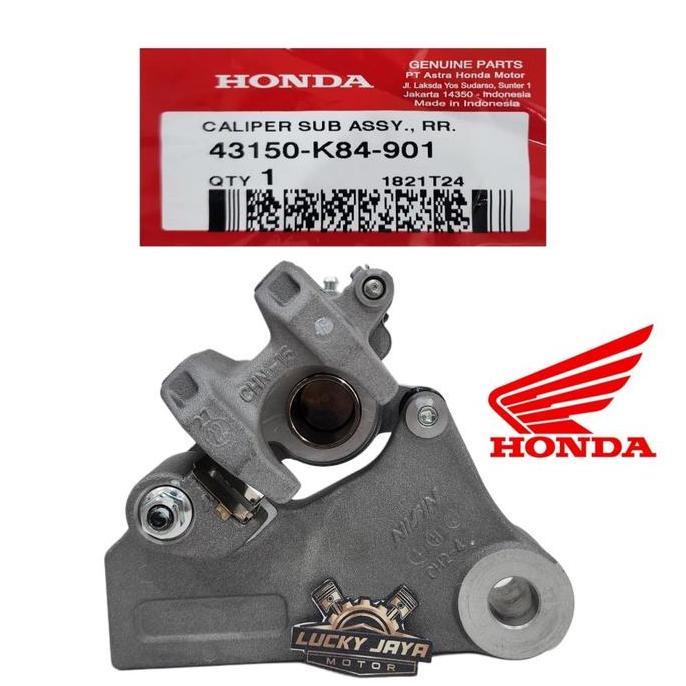 43150-K84-901 Caliper Kaliper Cakram Belakang Crf 150 Crf150 Original Ahm Honda Baru