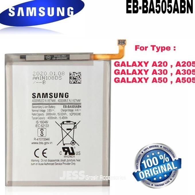 BATTERY ORIGINAL SAMSUNG A20/A30/A30S/A50S