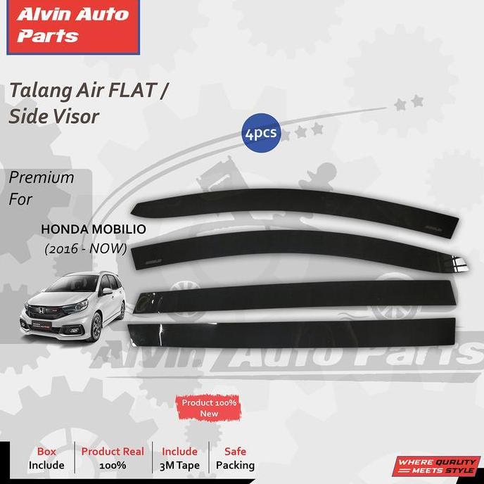 Talang Air  Mobilio/ Side Visor Mobilio Flat / Accessories Honda Mobilio Flat Terbaik