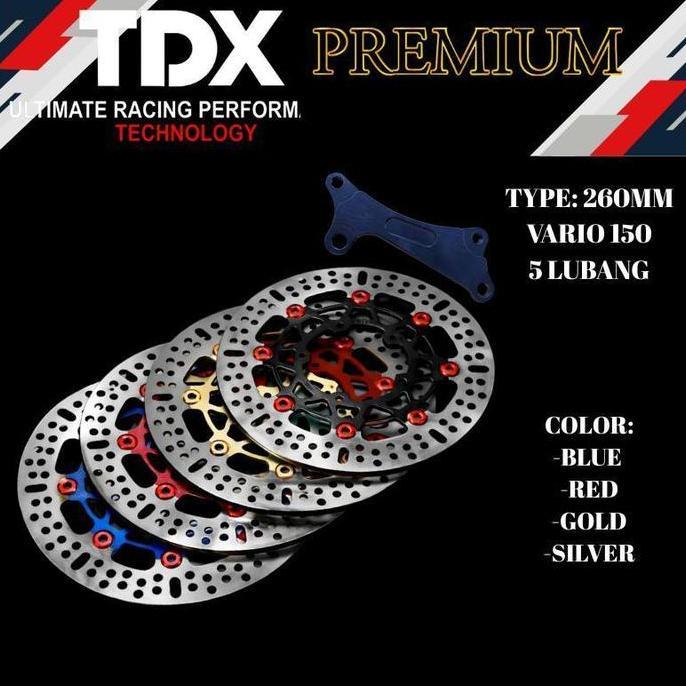 Piringan Cakram Tdx 260Mm Vario150 Model Bulat Piringan 260Mm Vario 150 5 Lubang Plus Breket Terbaru
