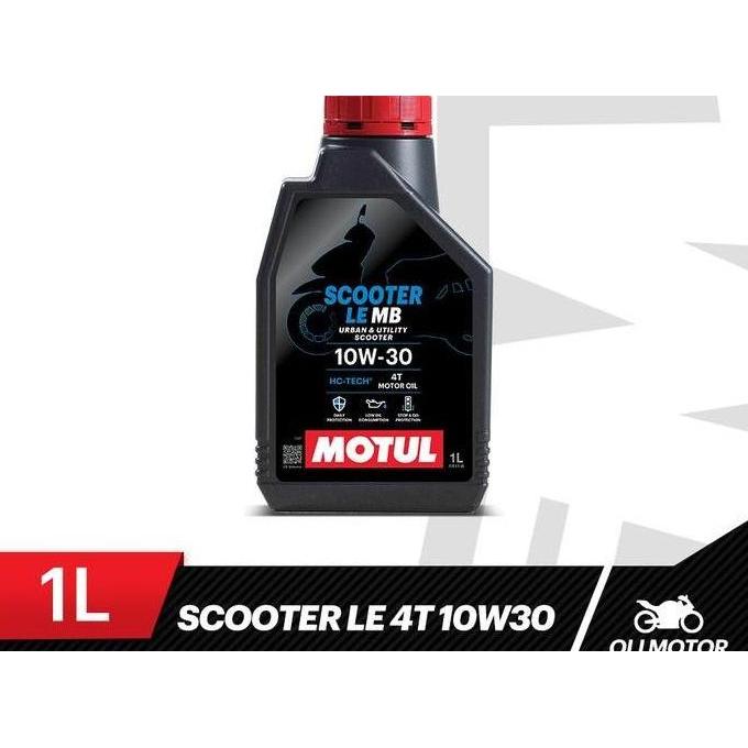 MOTUL OLI MOTOR SCOOTER LE 10W30 1L OLI MESIN MATIC HONDA BEAT SCOOPY VARIO DLL 100% ORIGINAL ADA BA