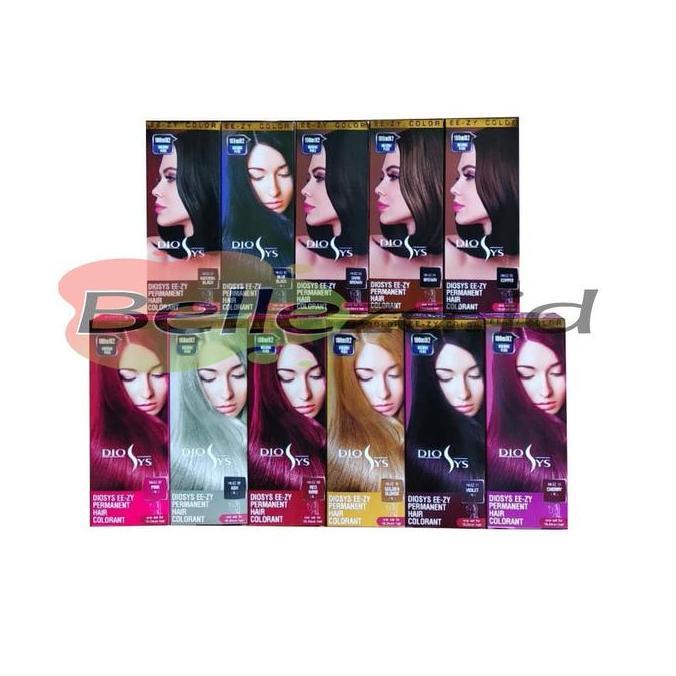 Diosys EE - ZY Permanent Hair Colorant 100mL Black Blonde Brown Dark Violet Cherry Silver Red Pewarn