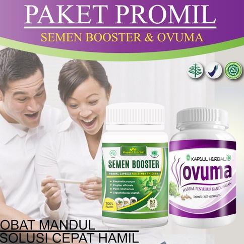 (Terbaru) Paket Obat Herbal Kesuburan Pria & Penyubur Kandungan Wanita - Semen Booster OVUMA (Terlar