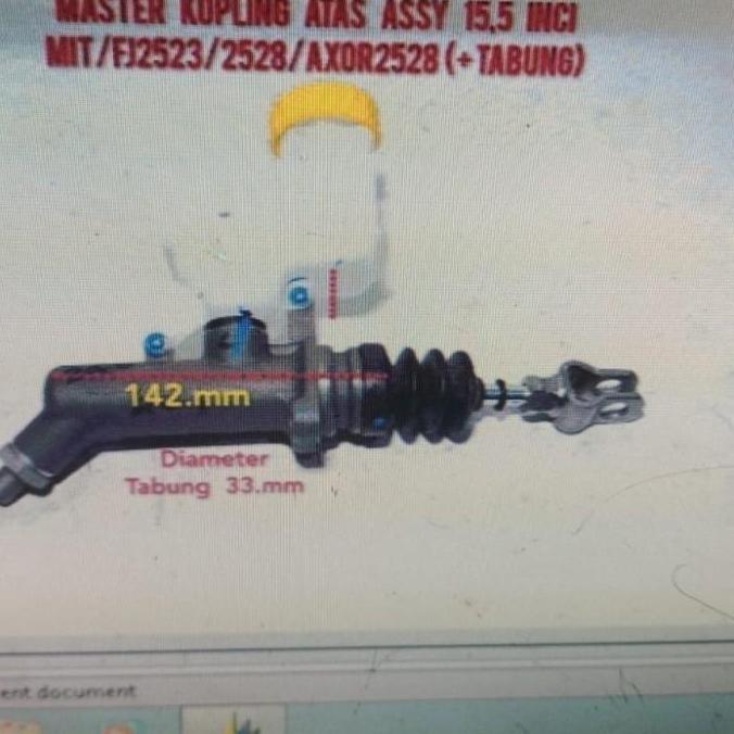 MASTER KOPLING ATAS MITS FUSO FJ 2523 2528  AXOR 2528 MERK DB INDIA READY