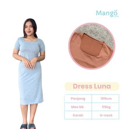 HOT SALE MANGO - Long dress hitam | dress hitam polos | dress wanita bahan kaos