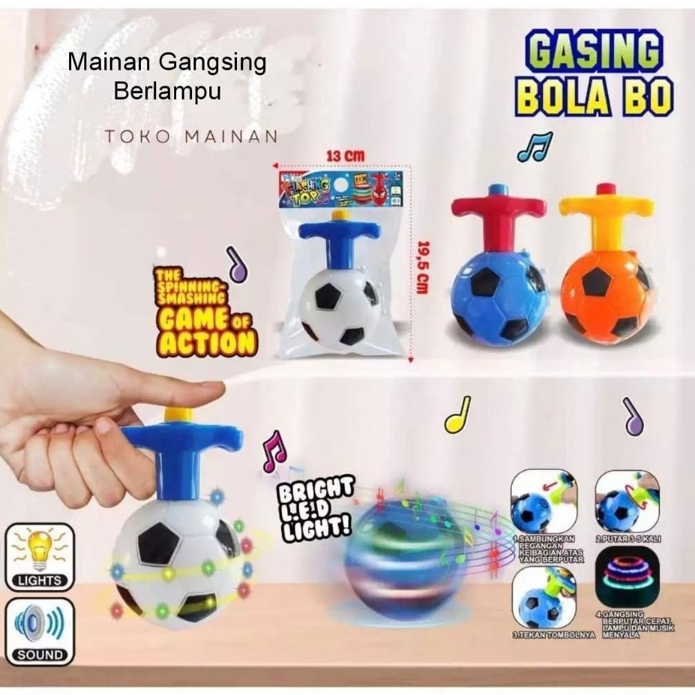 NEW 1225 MAINAN GANGSING PUTAR FLASHING TOP ADA MUSIK DAN LAMPU LED/ MAINAN GANGSING KARAKTER ADA MU