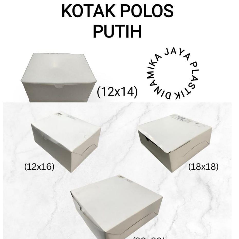 Kotak Nasi/Kotak Kue /Box Nasi Putih Polos/Snack Box (Hanya Instant)