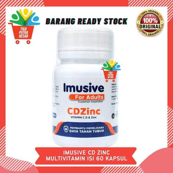 Lansungkirim- Imusive Cd Zinc Multivitamin Isi 60 Kapsul