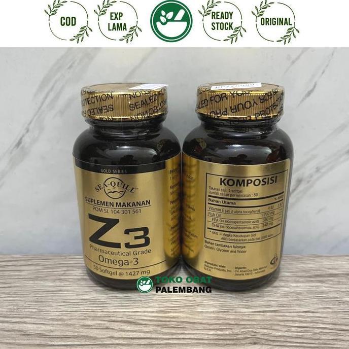 Lansungkirim- Sea Quill Z3 Omega 3 50 Softgel Sea-Quill Z3 Omega-3 Pharmaceutical