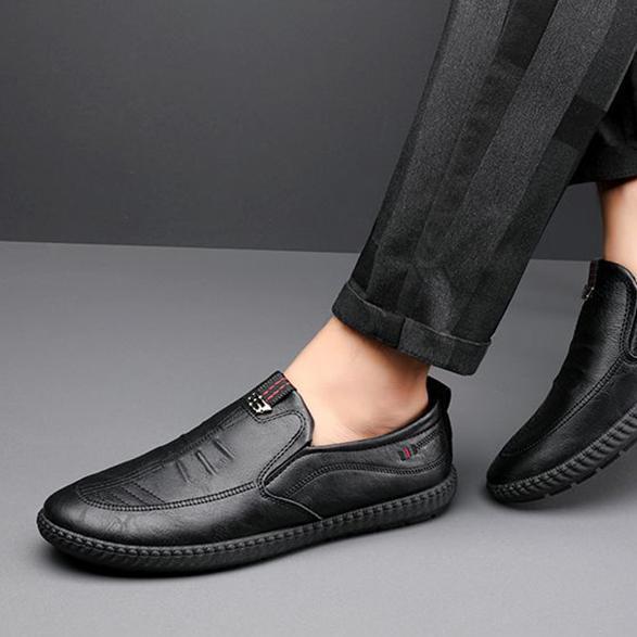 promo terbaru leedoo sepatu oxford kulit kerja pria formal slip on pria loafer sepatu kuliah kekinia