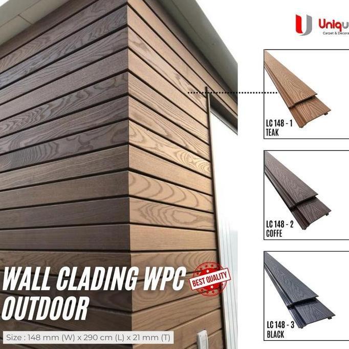Wpc Plafon / Ceiling Wpc /  Wood Panel Dinding Outdoor / Wall Cladding