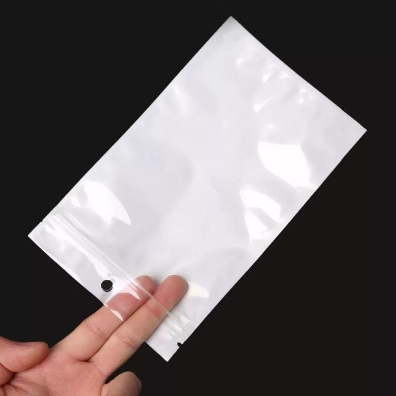 NEW PRODUCT PLASTIK KLIP ZIPLOCK PUTIH SUSU TRANSPARAN STICKER STORAGE BAG AKSESORIS BANYAK UKURAN 6
