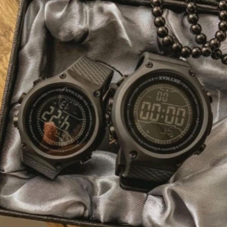 DISKON jam tangan pria dan wanita couple skymax digital anti air