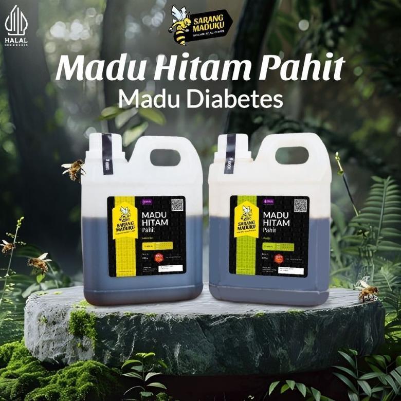 (Terbaru) Sarang Maduku Madu Hitam Pahit Asli 100% Raw Honey Alami dengan Rasa Khas Nusantara (Terla