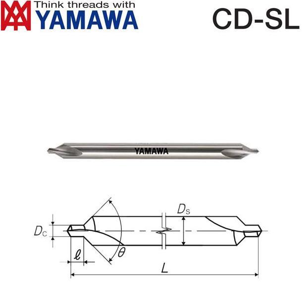 URGAN Center Drill 5 X 60 HSS CD-SL YAMAWA Mata Bor 5mm Long Bubut