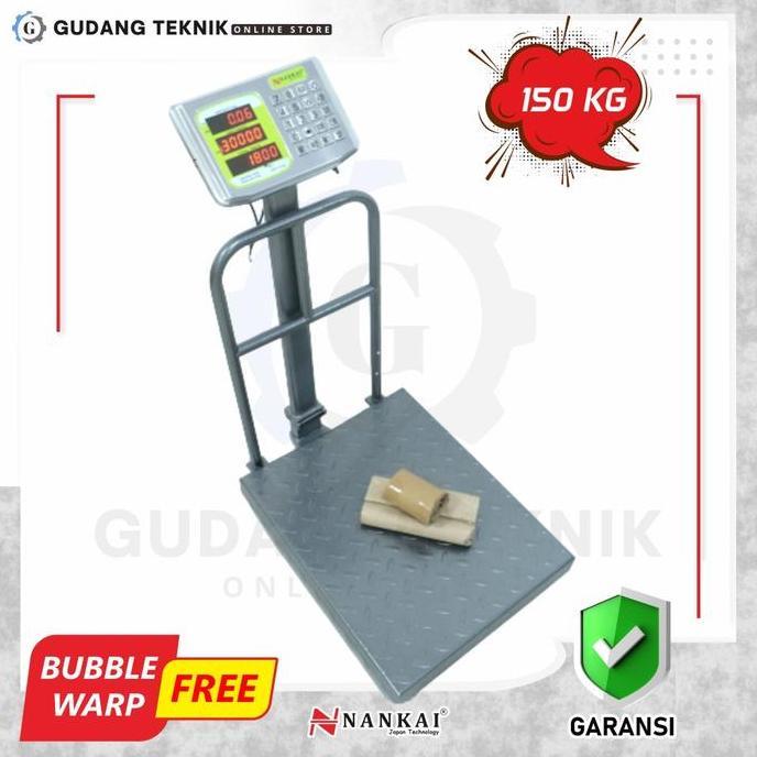 TERAR Timbangan Duduk Digital Rail Nankai 150Kg / Timbangan Digital Nankai 150 Kg / Nankai 150Kg / T