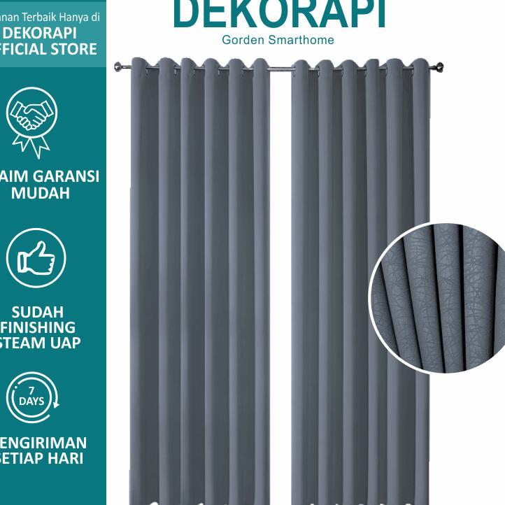 Dekorapi Gorden Blackout Premium (Tinggi 210,220,230)