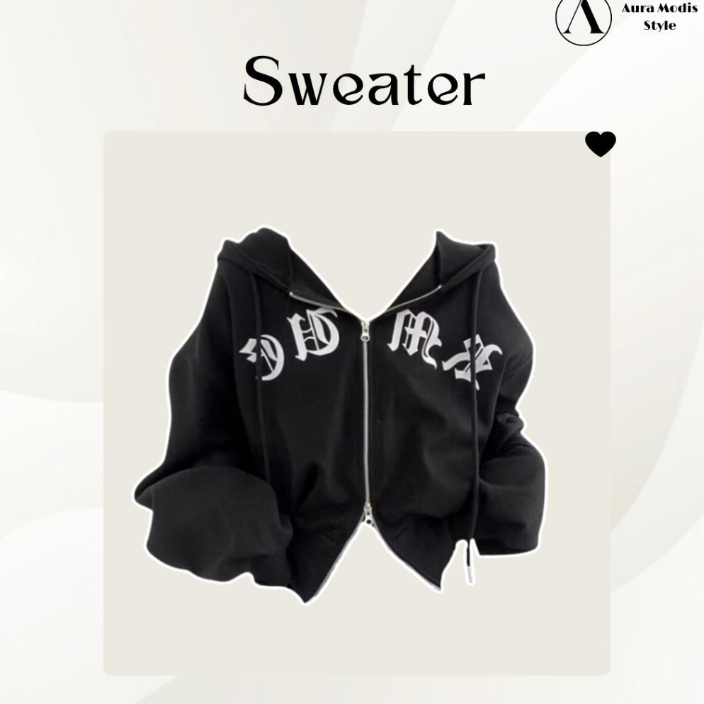 Limited Setelan 4In1 Wanita Premium | Sweater Crop Fleece Adem | Celana Cargo Hitam Jumbo Anti Gerah