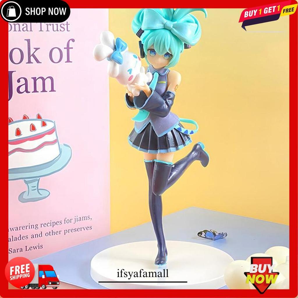 Figure Hatsune Miku X Cinnamonroll Vocaloid Anime Pajangan Koleksi Produk Unggulan