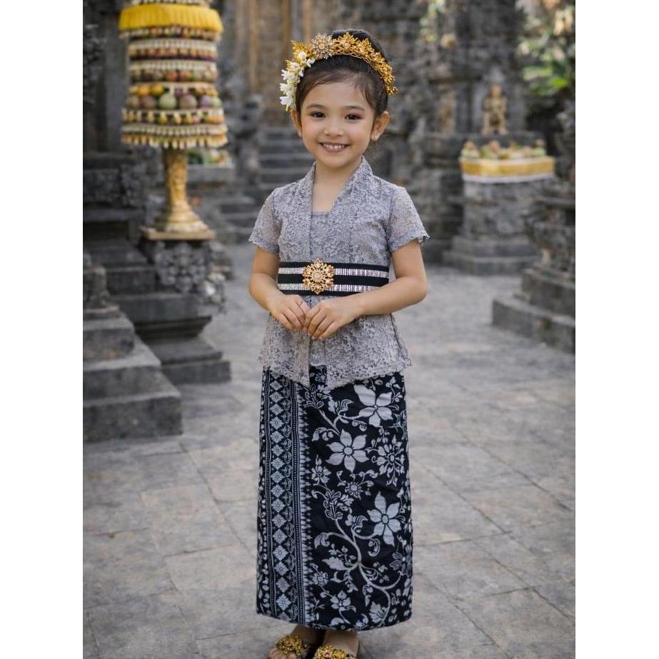 Setelan Kebaya Anak Perempuan Umur 4-15 Tahun Kebaya Anak Perempuan Pakaian Pesta Anak Kebaya Brukat