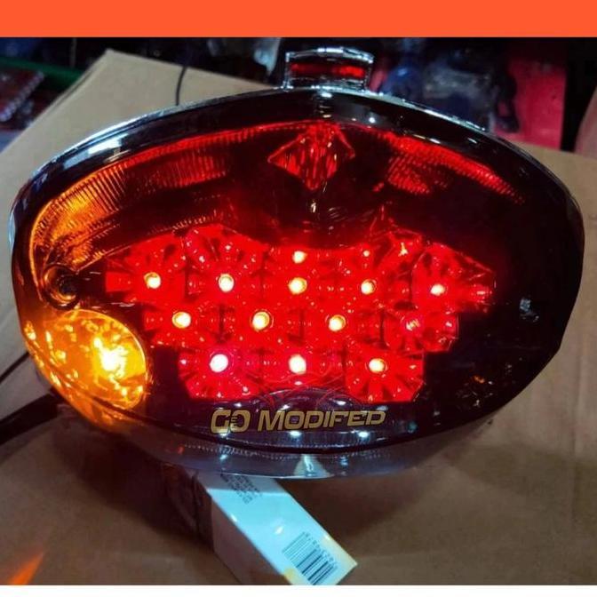 STOPLAMP VIXION OLD LED + SEIN LAMPU BELAKANG MOTOR YAMAHA VIXION LAMA KACA SMOKE TERMURAH