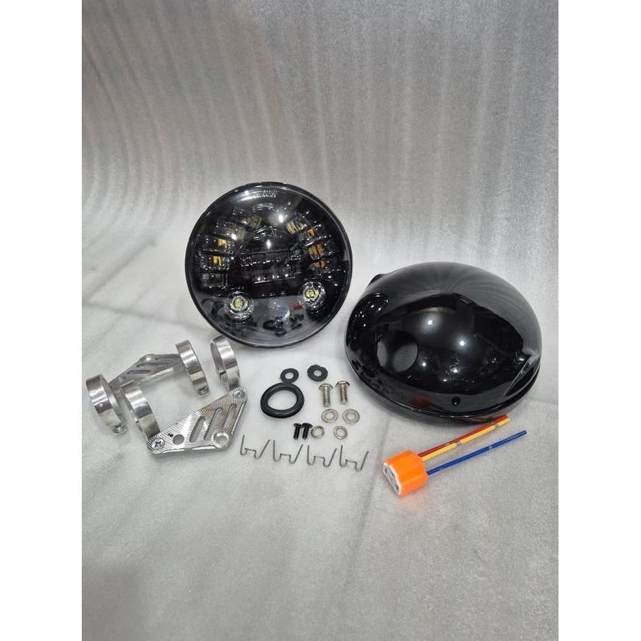 LAMPU DMAKER DAYMAKER BONUS DUDUKAN PANGKOAN BREKET LAMPU PESEK - PAKET LAMPU DMAKER DAYMAKER 7INCI 