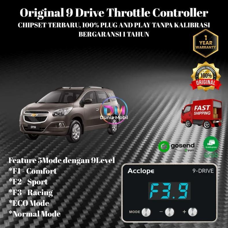 9 Drive Throttle Controller Chevrolet Spin Piggyback Remap ECU 9DRIVE ORIGINAL
