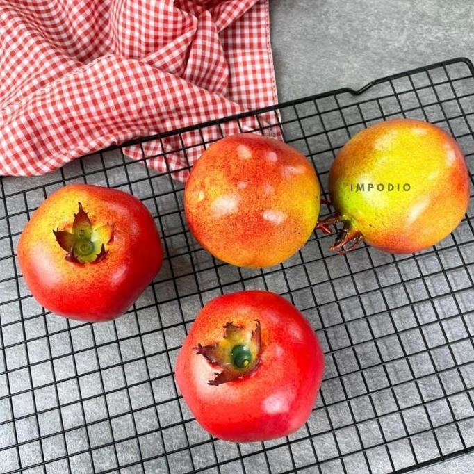 Delima Buah Artificial Palsu Imitasi IMPODIO - Fake Pomegranate Props Foto Produk