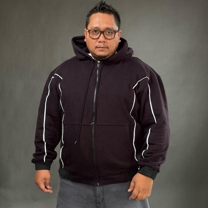 Hoodie Boxy Zipper Heavyweight 300Gsm Jumbo Cotton Chief Value Fleece Jaket Jumper Kerudung Cowok Ce