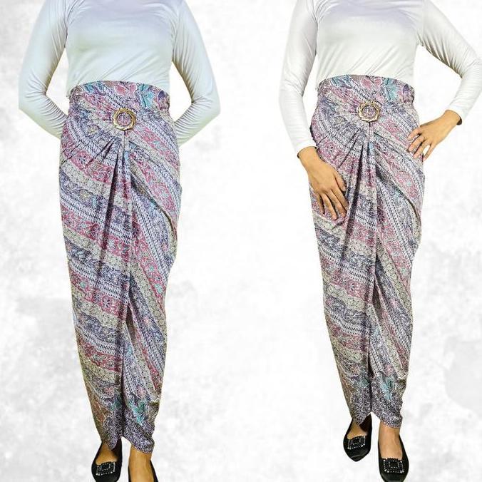 Rok Lilit Batik Modern / Rok Batik / Kain Batik / Bawahan Kebaya / Karet Panjang Pendek Wanita Allsh
