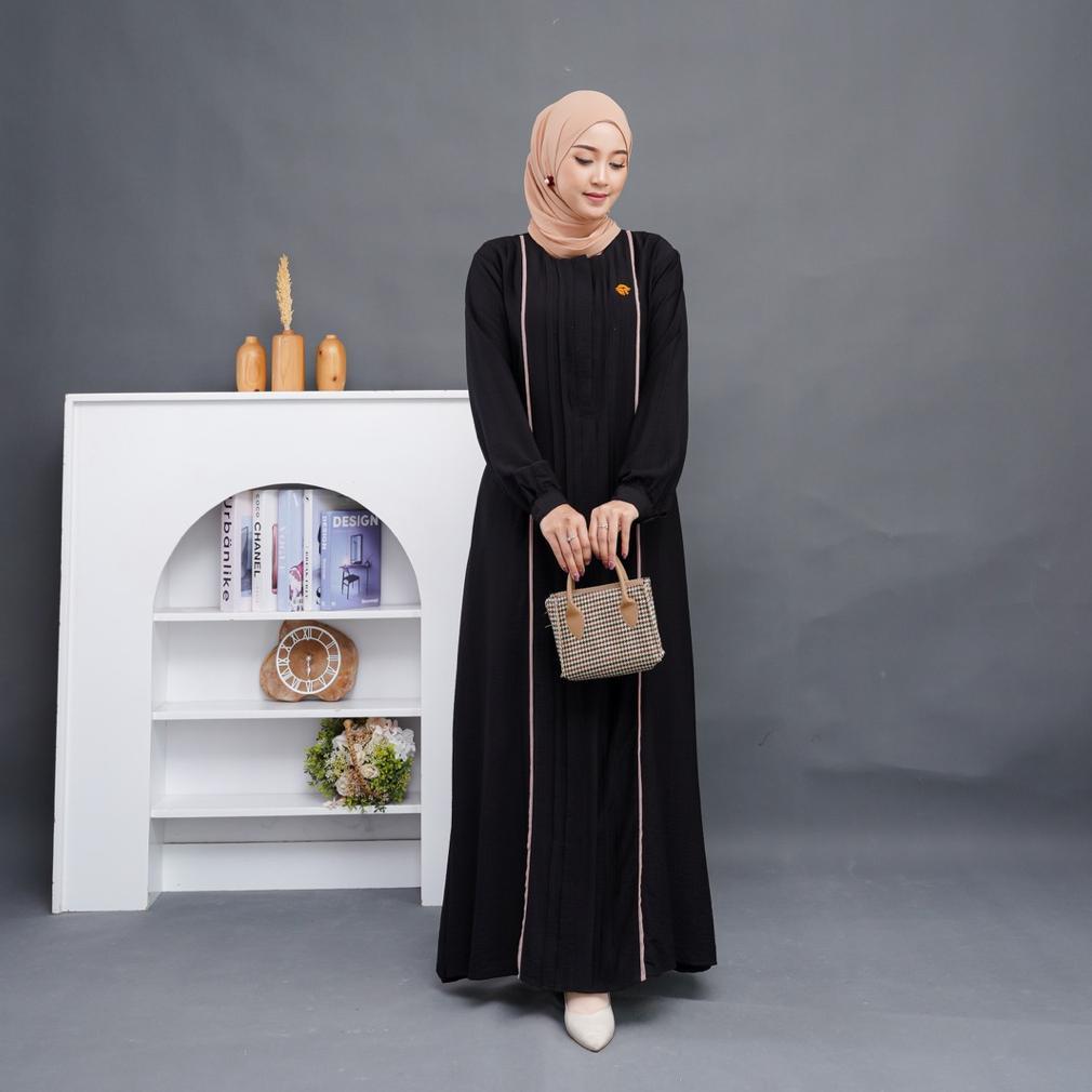 Recommended Naura Dress Gamis Putih Polo Linen Bisa Untuk Umroh Dan Haji