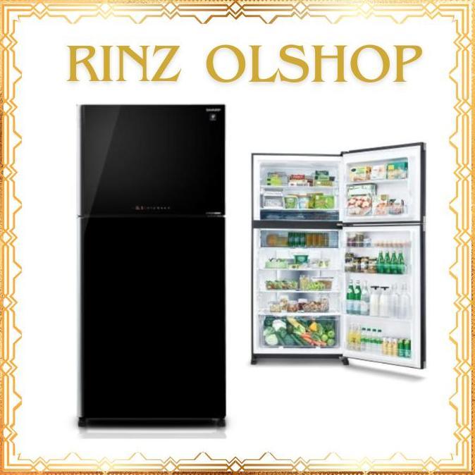 KULKAS SHARP SJ-IG863 J-TECH INVERTER 2 PINTU PLUSMACLUSTER
