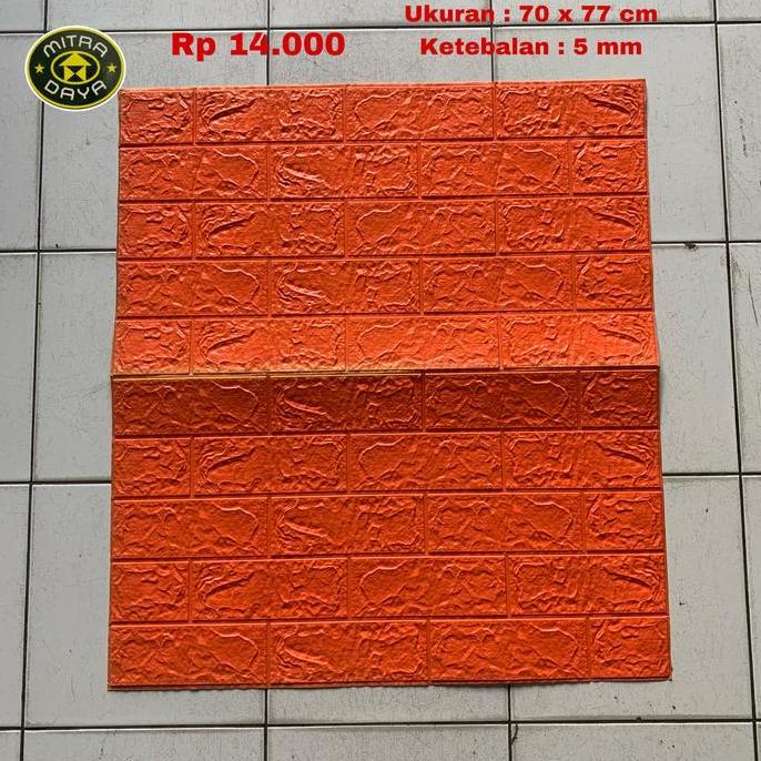 Bisa COD 3D Stiker Dinding timbul sticker 3 dimensi batu bata