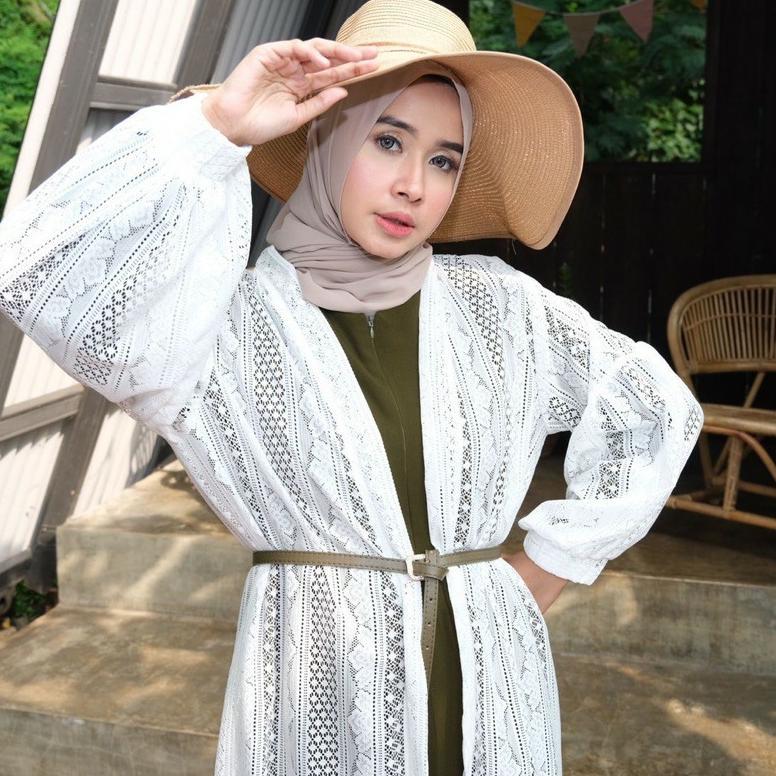 Promo  Long Cardigan Outer Burkat Wanita Dewasa Panjang Terbaru