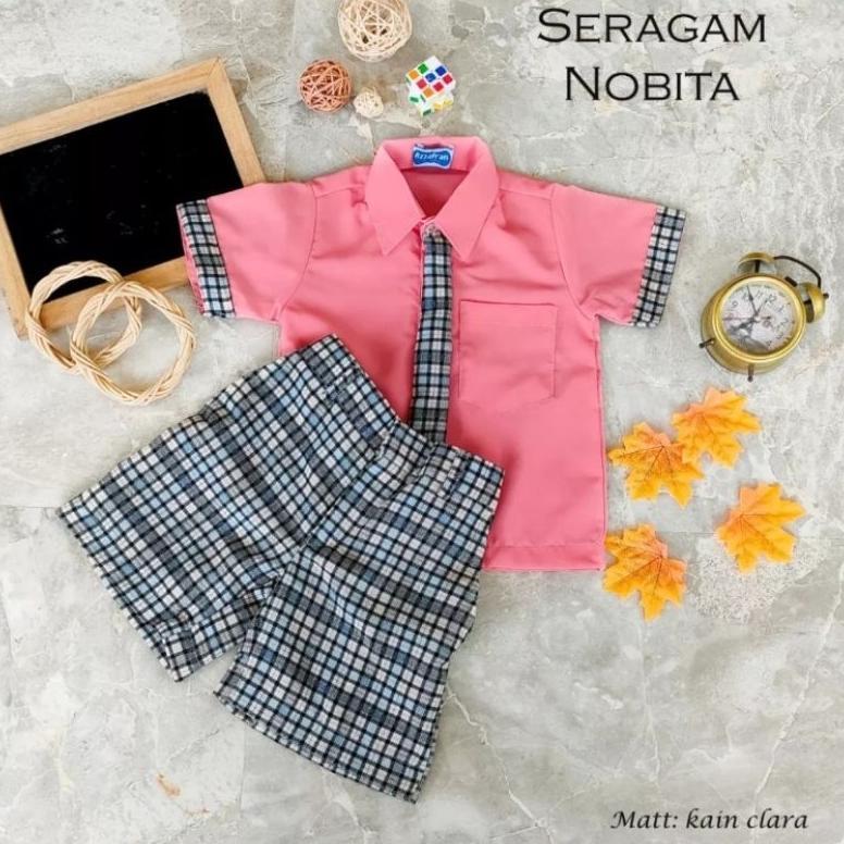Diskon Seragam Sekolah Korea Nobita Baju Anak Baju Sekolah Paud Seragam Tk Seragam Anak Sekolah