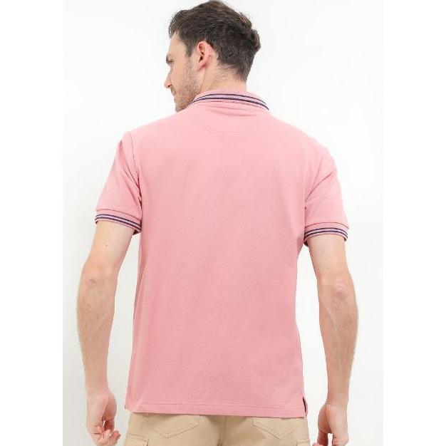 Hush Puppies Kaos Polo Pria Folio Dusty Pink