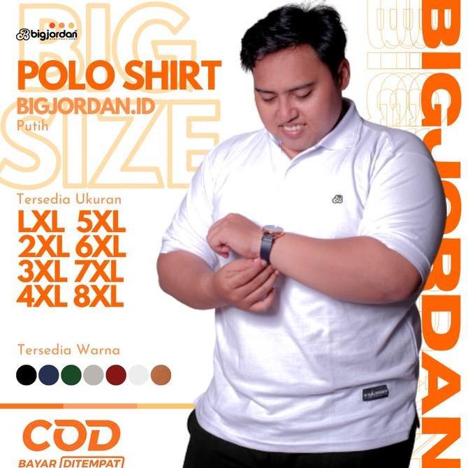 kaos polo pria jumbo bsize xxl 4xl 6xl kaos kerah jumbo-Cokelat,6xl