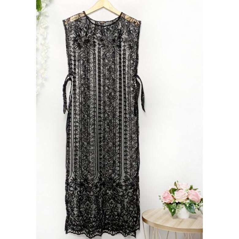 Murah !!! Outer Rompi Tile / Brokat Premium Outer Long Vest Etnik