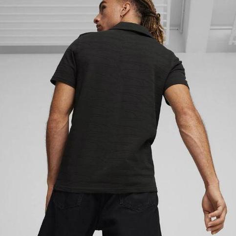 Kaos Polo Puma Ferrari Style Jacquard Polo Black 62382801